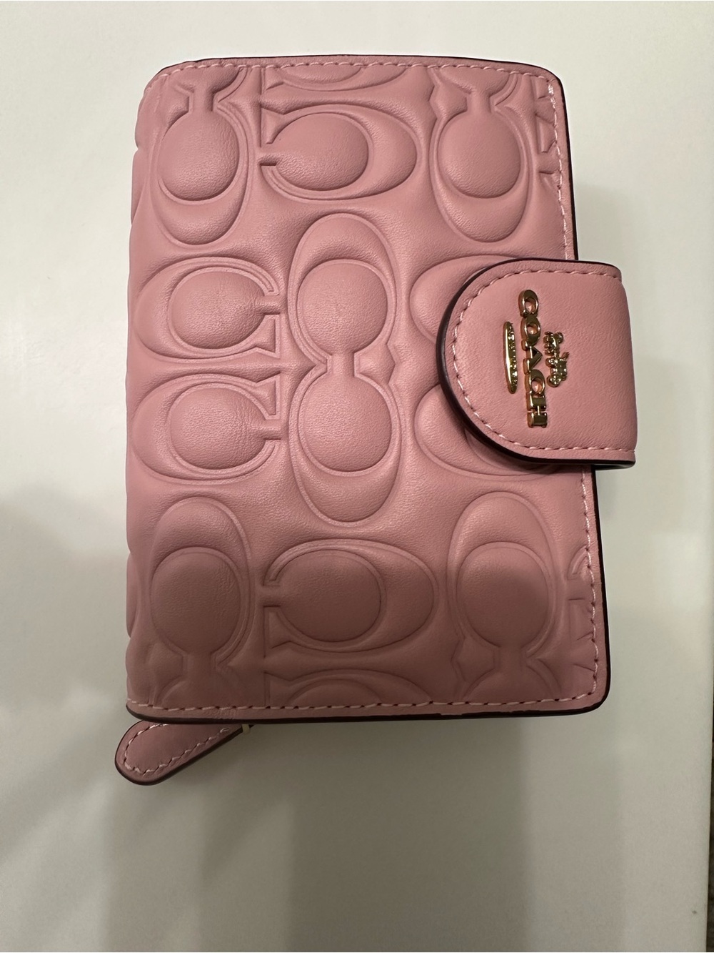 NWT Coach Outlet Medium Corner Zip Wallet In Signature Leather